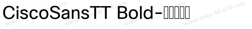 CiscoSansTT Bold字体转换